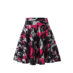 2025 Flared Skirts Women's Basic Shorts Skirt Fashion Versatile Black Casual Mini Skater Medium Pleated Fluffy Skirt Plus Size