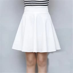2025 Flared Skirts Women's Basic Shorts Skirt Fashion Versatile Black Casual Mini Skater Medium Pleated Fluffy Skirt Plus Size