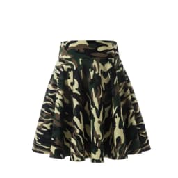 2025 Flared Skirts Women's Basic Shorts Skirt Fashion Versatile Black Casual Mini Skater Medium Pleated Fluffy Skirt Plus Size