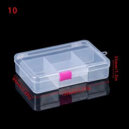 Multi Styles Small Square Clear Plastic Storage Box For Jewelry Diamond Embroidery Craft Bead Pill Home Storage Organization