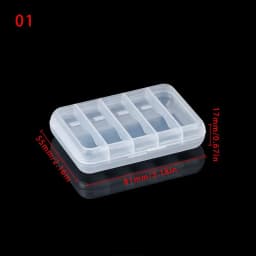 Multi Styles Small Square Clear Plastic Storage Box For Jewelry Diamond Embroidery Craft Bead Pill Home Storage Organization