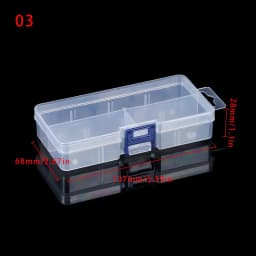 Multi Styles Small Square Clear Plastic Storage Box For Jewelry Diamond Embroidery Craft Bead Pill Home Storage Organization