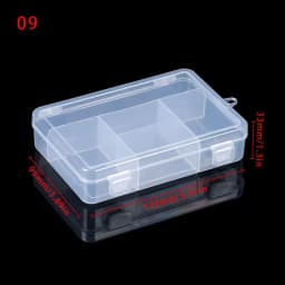 Multi Styles Small Square Clear Plastic Storage Box For Jewelry Diamond Embroidery Craft Bead Pill Home Storage Organization
