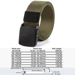 Mens Nylon Webbing Belts Canvas Casual Fabric Tactical Belt High Quality Accessories Jeans  Waist Strap HB041