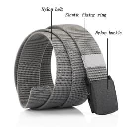 Mens Nylon Webbing Belts Canvas Casual Fabric Tactical Belt High Quality Accessories Jeans  Waist Strap HB041