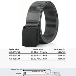 Mens Nylon Webbing Belts Canvas Casual Fabric Tactical Belt High Quality Accessories Jeans  Waist Strap HB041