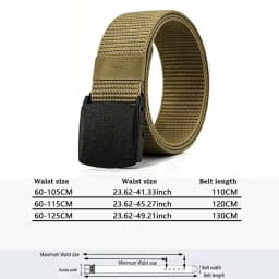 Mens Nylon Webbing Belts Canvas Casual Fabric Tactical Belt High Quality Accessories Jeans  Waist Strap HB041