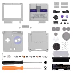 eXtremeRate IPS Ready Upgraded Custom Replacement Housing Shell for Gameboy Advance SP GBA SP for IPS & Standard LCD