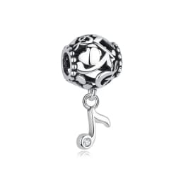 925 Sterling Silver Charms Beads Original Love Music Notes Piano Headphone Charm Fit Brand Bracelets Necklaces Jewelry For Women
