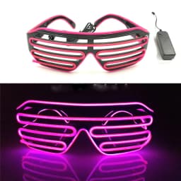 Fashion Luminous Decorative Glasses Neon Light Decoration LED Sunglasses For Nightclub DJ Dance Music Rave Costume Night