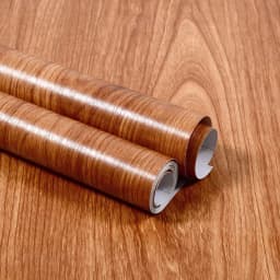 PVC Waterproof Decorative Film Wood White Wallpaper Self-adhesive Stickers Kitchen Cabinet Bedroom Wardrobe Furniture Renovation