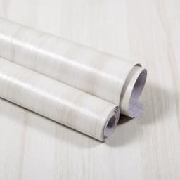 PVC Waterproof Decorative Film Wood White Wallpaper Self-adhesive Stickers Kitchen Cabinet Bedroom Wardrobe Furniture Renovation