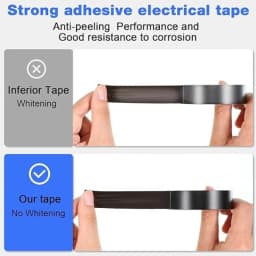 High-temperature Insulation Tape Resistant Black Flame Retardant Electrical Tape Insulating Adhesive for Industrial Household
