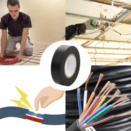 High-temperature Insulation Tape Resistant Black Flame Retardant Electrical Tape Insulating Adhesive for Industrial Household