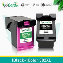InkGarden 302 XL Ink Cartridge For HP 302XL HP302 Remanufactured Officejet 3830 3831 3832 3833 3834 4650 Envy 4510 4511 Printer