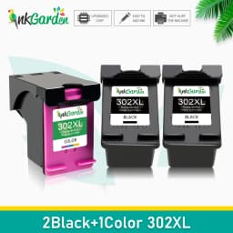 InkGarden 302 XL Ink Cartridge For HP 302XL HP302 Remanufactured Officejet 3830 3831 3832 3833 3834 4650 Envy 4510 4511 Printer