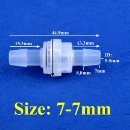 1~100pcs 5~8mm PP Exquisite Check Valve Drip Watering Irrigation Hose Non-Return Valve Aquarium Tank Water Pipe One-way Valve