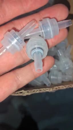 1~100pcs 5~8mm PP Exquisite Check Valve Drip Watering Irrigation Hose Non-Return Valve Aquarium Tank Water Pipe One-way Valve