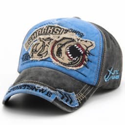 CNTANG Men Baseball Cap Cotton Fashion Shark Embroidery Casual Visor Hat For Women Snapback Brand Hip Hop Caps Unisex Gorras