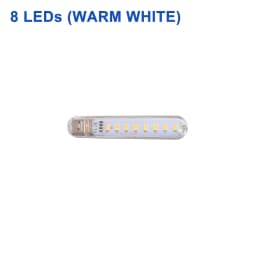 DC5V Mini USB LED Night Light 3LEDs 8LEDs 10LEDs 24LEDs Book Lamp Extension Pole US Plug Adapter For Reading Notebook Power Bank