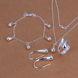 925 sterling Silver some model Valentine's Day gift necklace bracelet Earrings fashion jewelry sets for For Women Bridal wedding