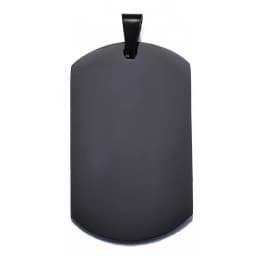 10pcs Wholesale Stainless Steel Military Army Style ID Blank Dog Tags Pendant Rectangle Necklace Jewelry Accessories  (7 Color)