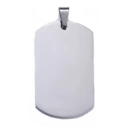 10pcs Wholesale Stainless Steel Military Army Style ID Blank Dog Tags Pendant Rectangle Necklace Jewelry Accessories  (7 Color)