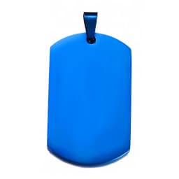 10pcs Wholesale Stainless Steel Military Army Style ID Blank Dog Tags Pendant Rectangle Necklace Jewelry Accessories  (7 Color)