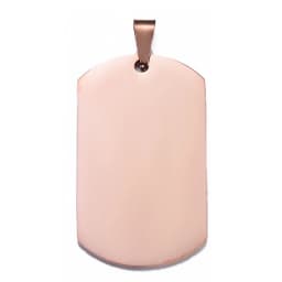 10pcs Wholesale Stainless Steel Military Army Style ID Blank Dog Tags Pendant Rectangle Necklace Jewelry Accessories  (7 Color)