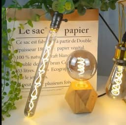 LED ST64 G95 G125 4W 8W Dimmable E27 220V 110V Smoky Gray 2700K GSpiral Filament Bulb Retro Vintage Decorative Light Edison Lamp