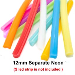 6mm 8mm 12mm S Bendable Separate Flexible Silicone Neon 3528SMD Led Strip 12V For LED Neon Sign Waterproof IP67