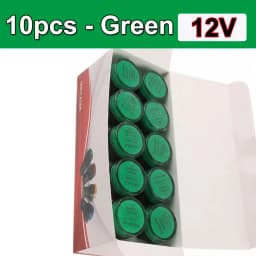 10pcs/lot Waterproof AD16-22DS 22mm 12V24V220V Red Blue Green White Yellow Panel Mount Signal Power Led Indicator Light