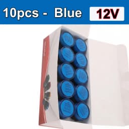 10pcs/lot Waterproof AD16-22DS 22mm 12V24V220V Red Blue Green White Yellow Panel Mount Signal Power Led Indicator Light