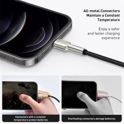 Baseus USB Cable for iPhone 14 11 12 Pro Max Xs Xr X 2.4A Fast Charging Cable for iPhone Cable 7 SE 8 Plus Charger for iPad Air