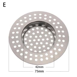 2PCS Strainer Bath Basin Drain Hair Clean Up Mesh Trap Filter Kitchen Sink with Large Wide Rim Catcher Cover Cap Plug Wholesale