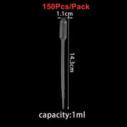 0.2/0.5/1/2/3ML Disposable Plastic Transfer Graduated Pipettes for SIlicone Epoxy Resin Mold DIY Jewelry Making Squeeze Pipettes
