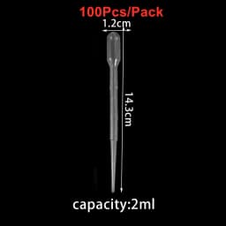 0.2/0.5/1/2/3ML Disposable Plastic Transfer Graduated Pipettes for SIlicone Epoxy Resin Mold DIY Jewelry Making Squeeze Pipettes