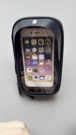Waterproof Bicycle Motorcycle Phone Holder Bike Phone Touch Screen Bag 6.4inch Bicycle Handlebar Holder for iPhone 17Pro Samsung