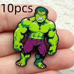 10Pcs Creative Cartoon Character Alloy Brooch Badge Pins for Backpacks Accessories Clothes Bags Decoration Gifts