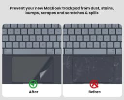 2PCS For MacBook Neo 13" 2026 A3404 Clear Trackpad Protector, Anti-Scratch Waterproof Touch Pad Cover Accessories