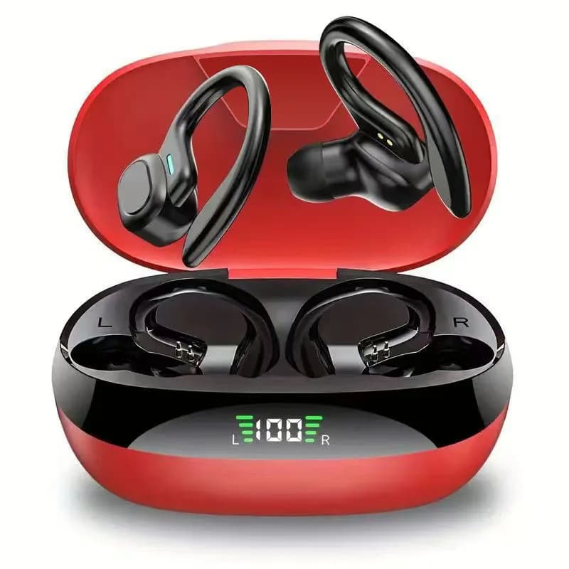 Sports BT Earphones with Earhooks Buds Sports Earphones Running In-Ear Headphones VV2 for Run Walk