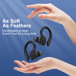 Sports BT Earphones with Earhooks Buds Sports Earphones Running In-Ear Headphones VV2 for Run Walk