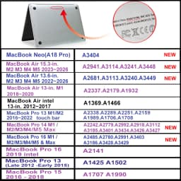 Laptop Cases for Macbook Pro 14 Case M2 M3 M5 Neo A18 Pro 16 Cover M1 Mac Book Air 13 Case 2025 13.6 Air 15.3 M4 Case