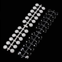 120dots/Set UV Gel Polish Color Display Table Polka Dot Color Card Nail Display Board Round Bean Swatches Salon Showing Shelf *&