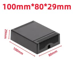 ABS Plastic Project Box Waterproof Black DIY Housing Instrument Case Storage Case Enclosure Boxes Electronic Home Supplies