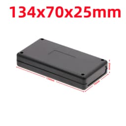 ABS Plastic Project Box Waterproof Black DIY Housing Instrument Case Storage Case Enclosure Boxes Electronic Home Supplies