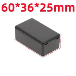ABS Plastic Project Box Waterproof Black DIY Housing Instrument Case Storage Case Enclosure Boxes Electronic Home Supplies