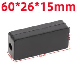 ABS Plastic Project Box Waterproof Black DIY Housing Instrument Case Storage Case Enclosure Boxes Electronic Home Supplies