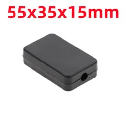 ABS Plastic Project Box Waterproof Black DIY Housing Instrument Case Storage Case Enclosure Boxes Electronic Home Supplies