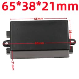 ABS Plastic Project Box Waterproof Black DIY Housing Instrument Case Storage Case Enclosure Boxes Electronic Home Supplies
